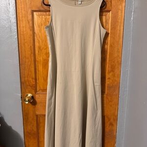 Uniqlo Tan Maxi Dress